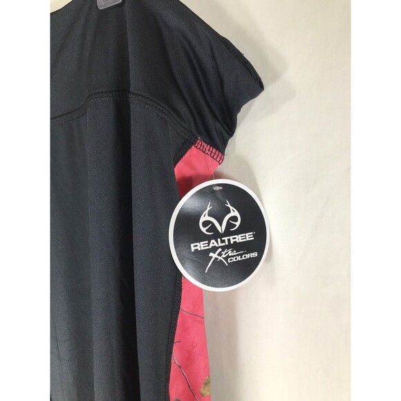 NWT Realtree Women's Plus Size Black/Hot Pink Camo Leggings 3xl - Picture 3 of 6